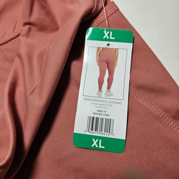 Danskin Performance Wide Waistband Dual Side-Pocket Ankle Legging in Spiced Chai - Picture 13 of 13